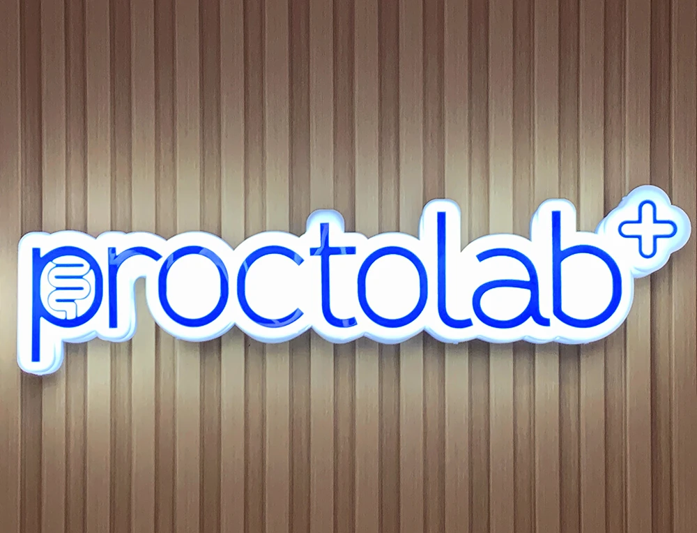 Proctolab φωτεινή επιγραφή κοπτικό