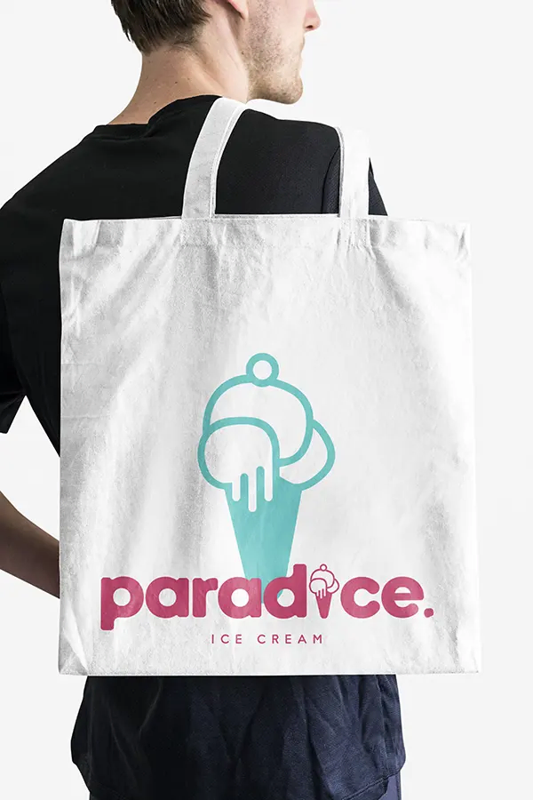 Totebag Paradice ice cream